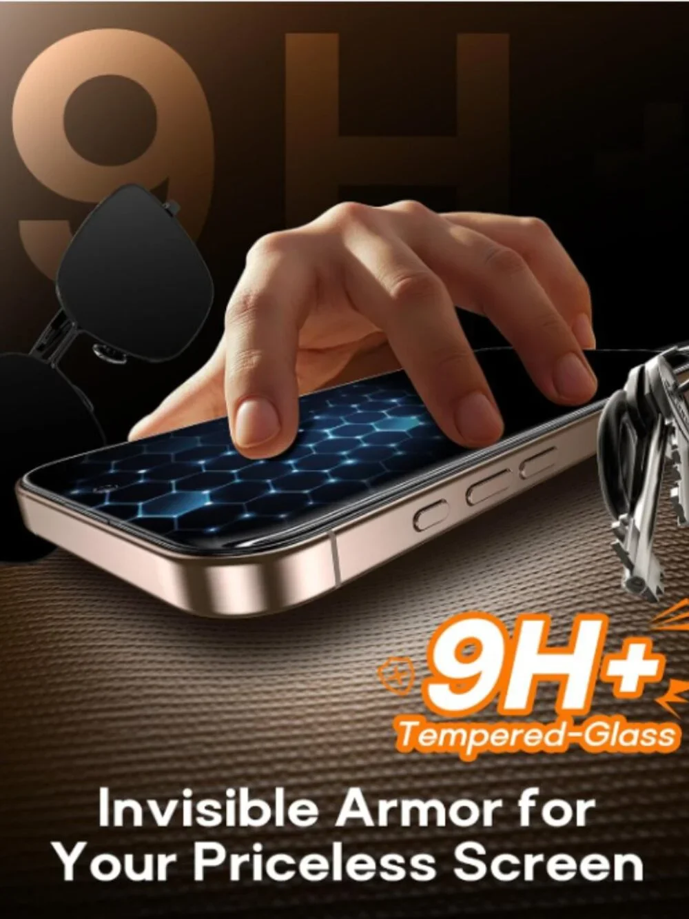 2 Pack for iPhone 16 Pro Privacy Screen Protector